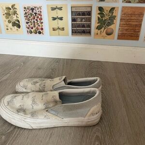 Vans Blue and White Devils and Angels Slides